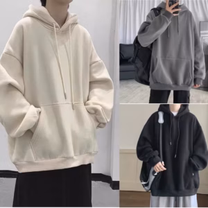 Áo Hoodie Trơn Nam Nữ Unisex 4 Màu Dây Bé