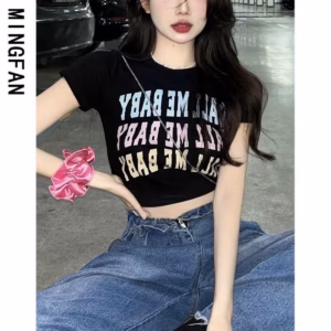 Áo Phông Croptop Nữ Oali Me Paby