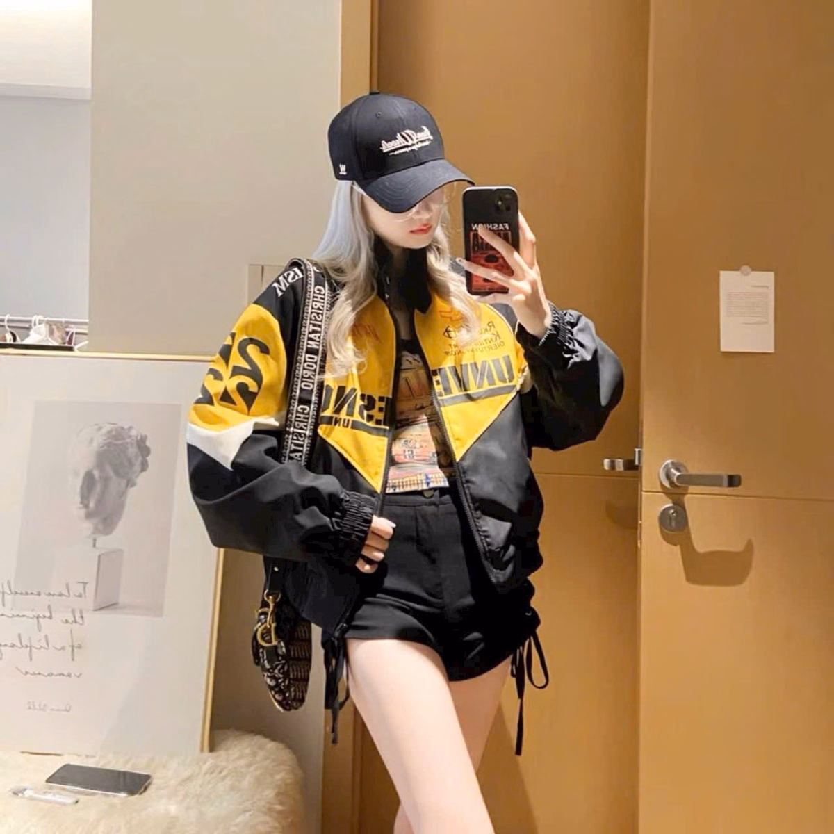 Áo Khoác Dù Bóng Chày Phong Cách Thời Trang Đường Phố In Nhiều Chữ Trên Áo Siêu Đáng Yêu Có Nút Bấm Trên Cổ Hàng Hot Trend-Htm Fashion - Ảnh 9