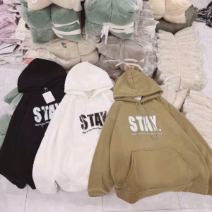 Áo Hoodie Nỉ Dệt Có In Chữ Stay. Siêu Đẹp Form Rộng Cá Tính Có Nón Trùm Đầu Rộng Áo Đẹp Hàng Hot Trend-Htm Fashion