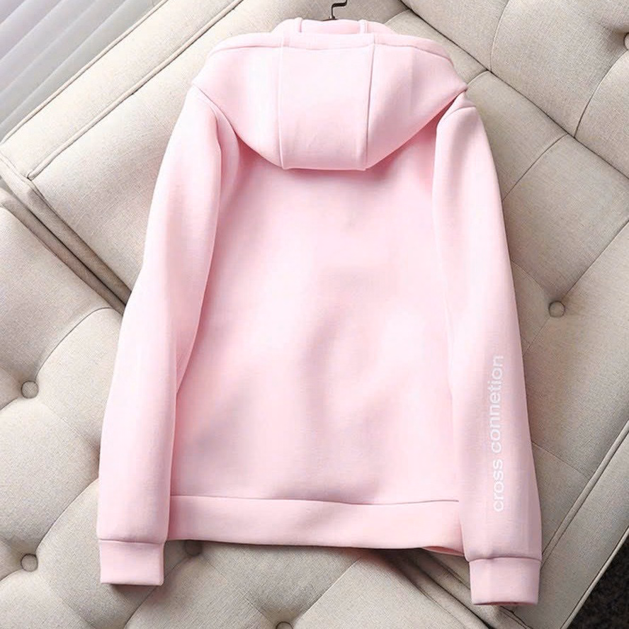 Áo Khoác Nỉ In Chữ Flexible Với Chất Vải Dày Dặn Có Nón Trùm Đầu To Đẹp Form Rộng Kèm Túi 2 Bên Hàng Hot Trend-Htm Fashion - Ảnh 3