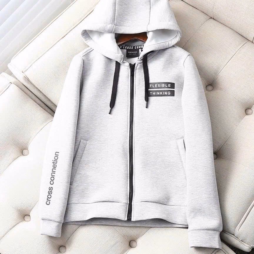 Áo Khoác Nỉ In Chữ Flexible Với Chất Vải Dày Dặn Có Nón Trùm Đầu To Đẹp Form Rộng Kèm Túi 2 Bên Hàng Hot Trend-Htm Fashion - Ảnh 5