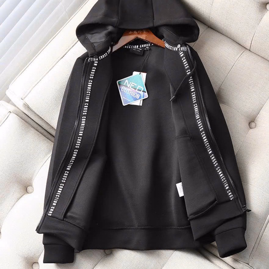 Áo Khoác Nỉ In Chữ Flexible Với Chất Vải Dày Dặn Có Nón Trùm Đầu To Đẹp Form Rộng Kèm Túi 2 Bên Hàng Hot Trend-Htm Fashion - Ảnh 2