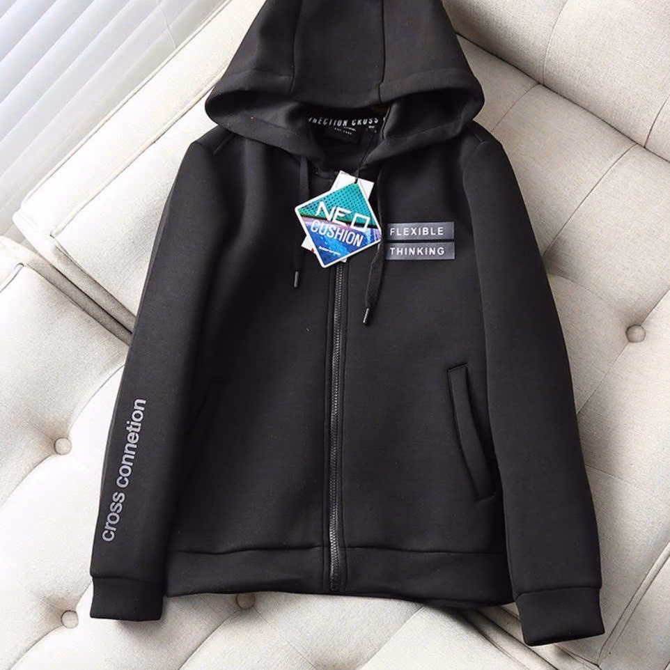 Áo Khoác Nỉ In Chữ Flexible Với Chất Vải Dày Dặn Có Nón Trùm Đầu To Đẹp Form Rộng Kèm Túi 2 Bên Hàng Hot Trend-Htm Fashion - Ảnh 8