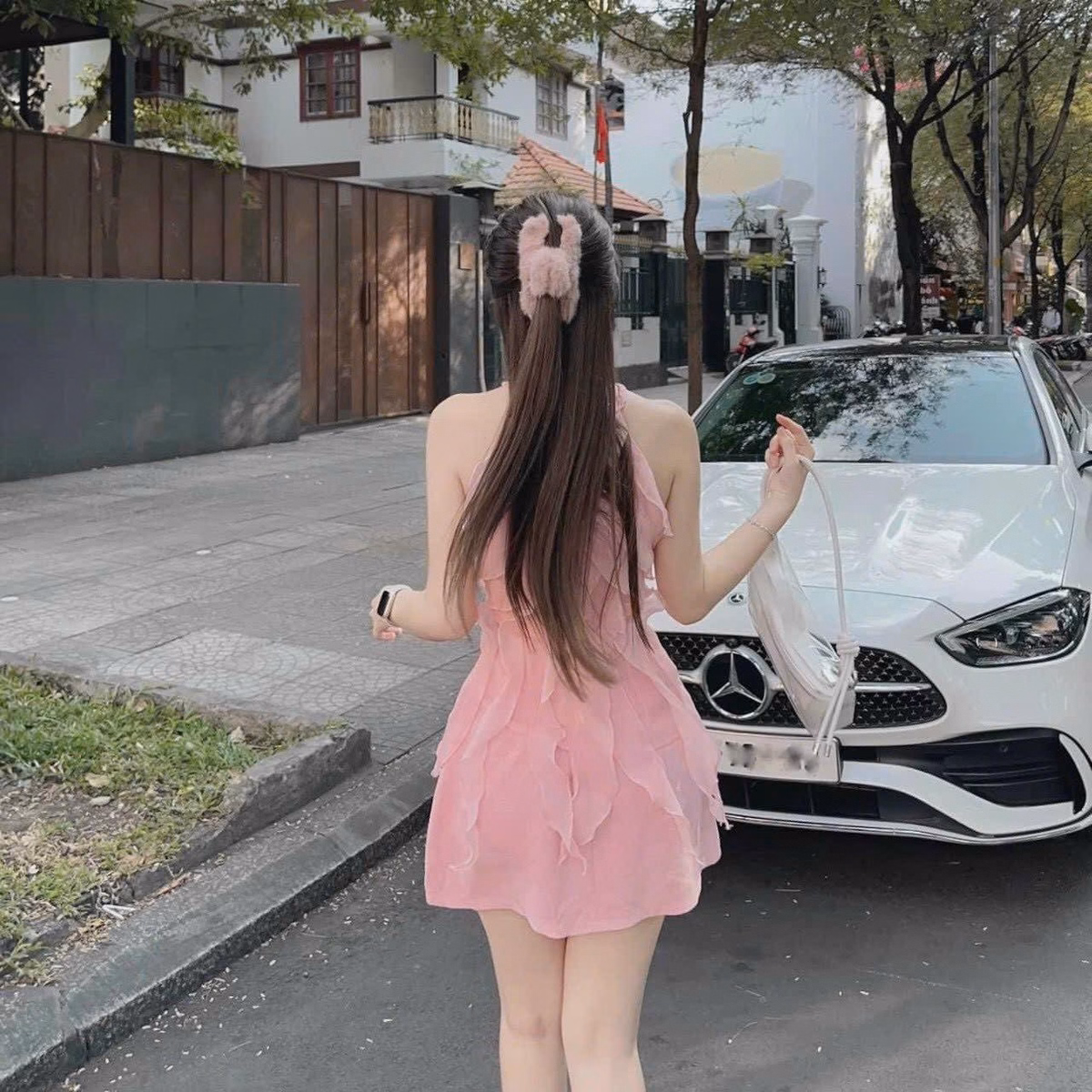 Set Bộ Đồ Nữ Áo Cổ Yếm Bèo Voan Mix Chân Váy Tafta(Có Lót) Bt955 - Nana House - Ảnh 8