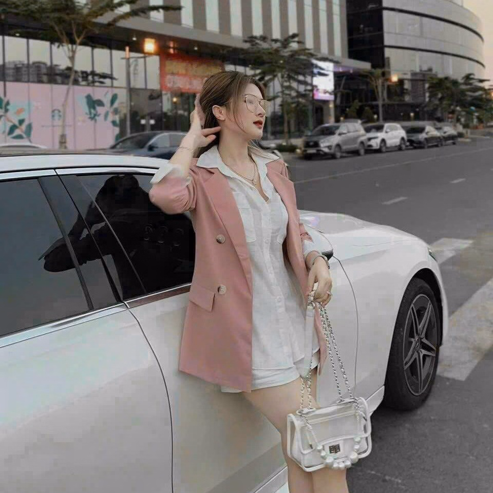 Set Bộ Đồ Nữ 3 Món Vest Cotton Lạnh Mix Áo Sơ Mi Lụa Bt966 - Nân House - Ảnh 4