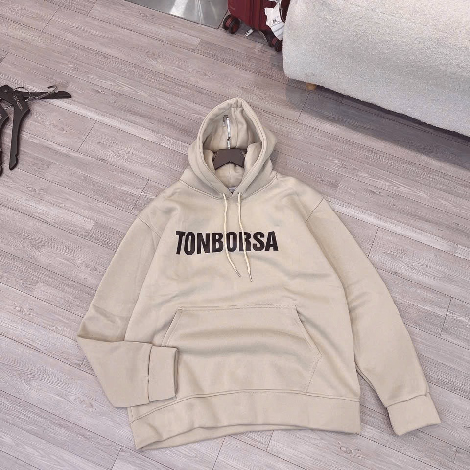 Áo Hoodie Nỉ Dệt Form Rộng In Chữ Tonborsa Nổi Siêu Đẹp Nón Trùm Đầu To Dây Kéo Tiện Đẹp Chất Vải Dày Dặn Hàng Hot Trend-Htm Fashion - Ảnh 11