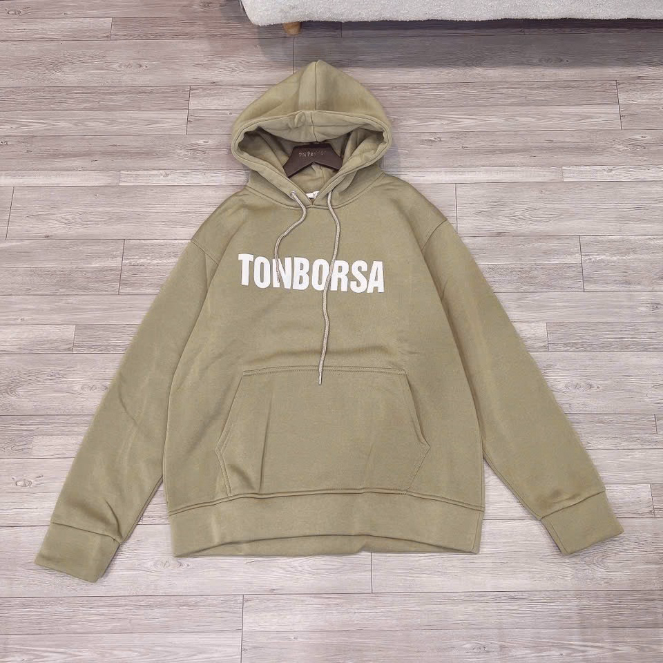 Áo Hoodie Nỉ Dệt Form Rộng In Chữ Tonborsa Nổi Siêu Đẹp Nón Trùm Đầu To Dây Kéo Tiện Đẹp Chất Vải Dày Dặn Hàng Hot Trend-Htm Fashion - Ảnh 12