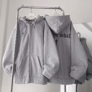 Áo Khoác Hoodie Nỉ Có In Chữ Thập Trước Áo Nam Nữ Form Rộng Vải Dày Dặn Kèm Nón Trùm Đầu To Đẹp Khóa Kéo Zip Xịn Hàng Hot Trend-Htm Fashion