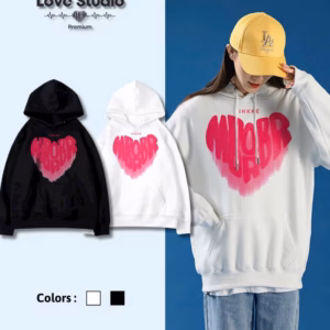 Áo Hoodie Cặp Đôi Couple Nam Nữ In Hình Trái Tim Hồng Mbo Dễ Thương Form Rộng Tp81 - Golden Dream