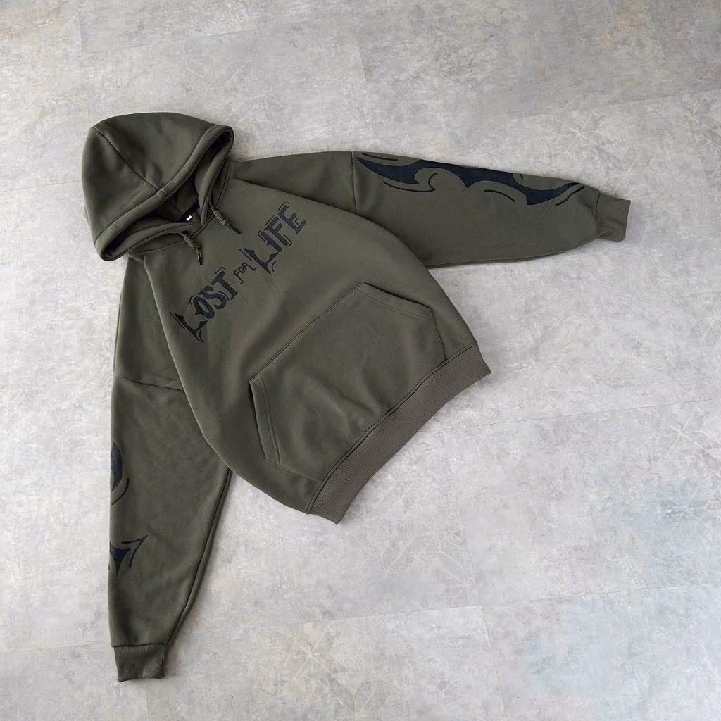 Áo Khoác Hoodie Nỉ Nam Nữ Có Phối Chữ Lost Life Siêu Xinh Luôn Chất Vải Dày Mịn Lắm Có Form Rộng Mũ Trùm Đầu Áo Đẹp Hàng Hot Trend-Htm Fashion - Ảnh 5