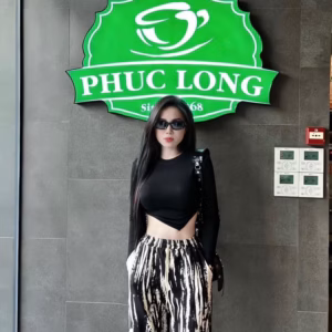 Set Bộ Đồ Nữ Áo Crotop Tay Dài Vạt Nhọn Phối Quần Ống Rộng Sa889 - Sam Store