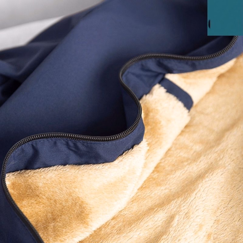 Áo Khoác Gió Nam In Chữ Ngực Lót Lông Nâu Mẫu Mới Phong Cách Thể Thao - Chipxinhxk - Ảnh 7