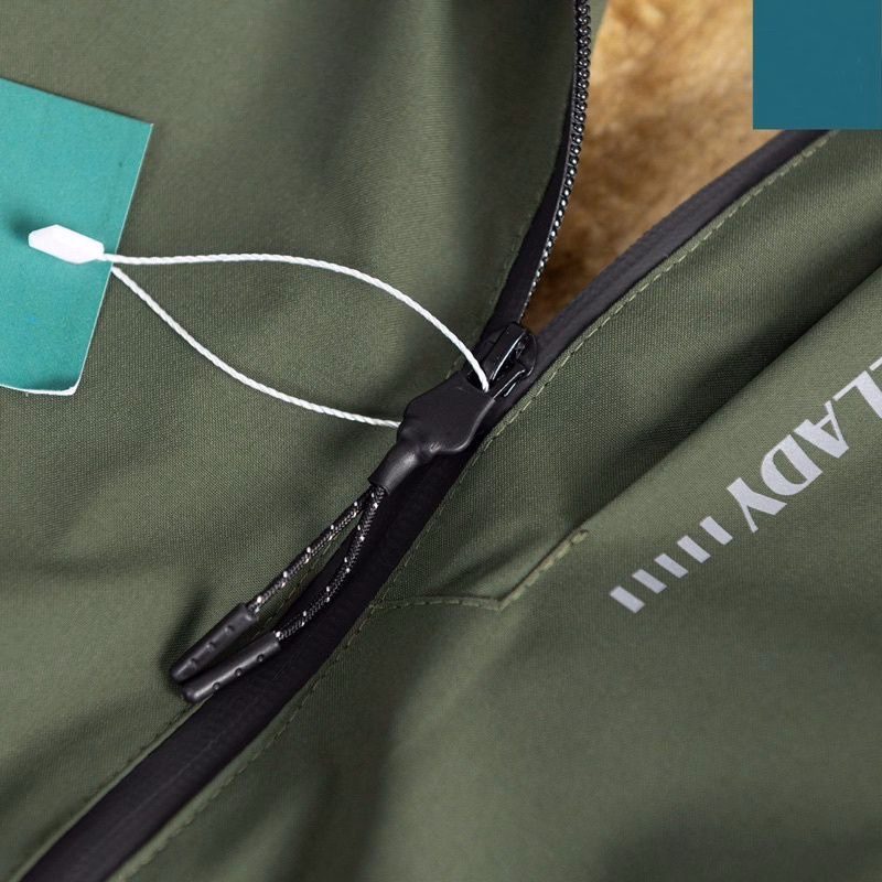 Áo Khoác Gió Nam In Chữ Ngực Lót Lông Nâu Mẫu Mới Phong Cách Thể Thao - Chipxinhxk - Ảnh 6