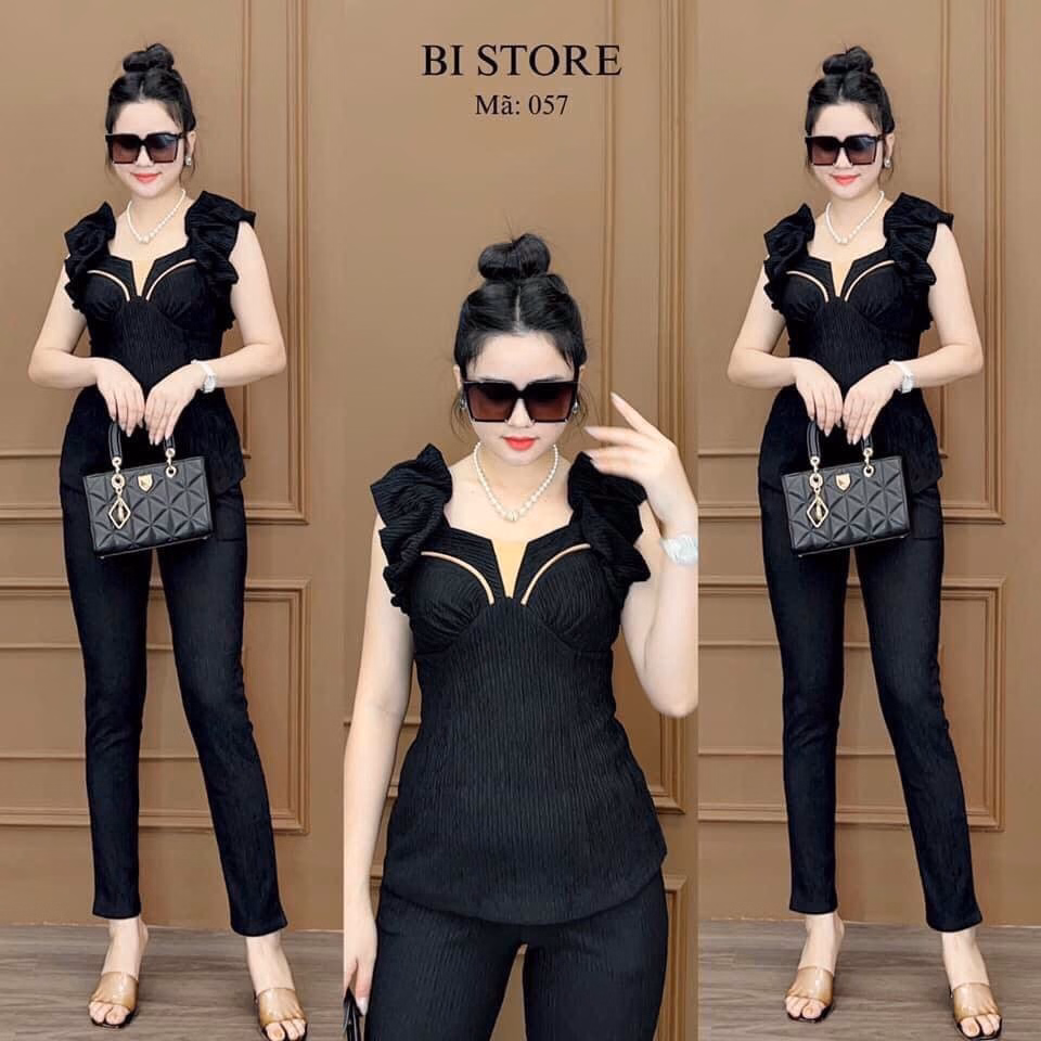 Set Bộ Đồ Nữ Thun Xốp Xếp Ly Tay Bt854 - Nana House - Ảnh 3