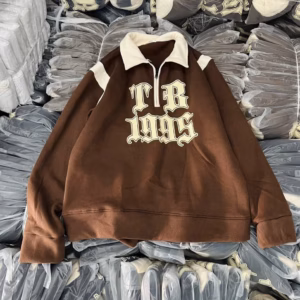 Áo Hoodie Nam Nữ In Nổi Chữ Tb 1995 Chất Liệu Vải Nỉ Dày Dặn Dáng Cổ Bẻ Xịn Form Rộng Hàng Hot Trend-Htm Fashion