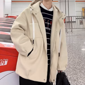 Áo Khoác Nỉ Nam Nữ Phối Túi Hộp Trên Áo Form Rộng Chất Vải Dày Dặn Bao Đẹp Phối Cúc Bấm Khóa Zip Bao Xịn Hàng Hot Trend-Htm Fashion