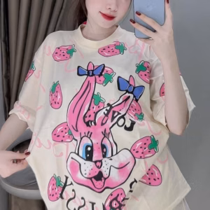 Set Bộ Đồ Nữ In Nổi Bé Thỏ Siêu Cute Dáng Form Rộng Chất Liệu Vải Thun Co Giãn Tốt Hàng Đẹp Lắm Nha Hot Trend-Htm Fashion