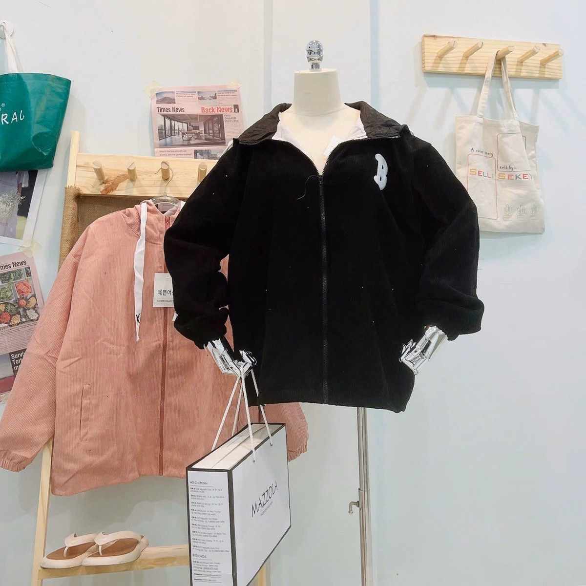 Áo Khoác Dù Thêu Nổi Chữ B Dáng Form Rộng Có Nón Trùm Đầu To Bo Chun Chất Vải Thoáng Mát Hàng Siêu Xinh Hot Trend-Htm Fashion - Ảnh 7