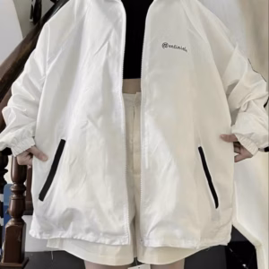 Áo Khoác Dù Nam Nữ Có In Nổi Chữ @Sntinials Dáng Form Rộng Kèm Khóa Kéo Xịn Dây Rút Bo Tròn Áo Chất Vải Mát Hàng Siêu Xinh Hot Trend-Htm Fashion