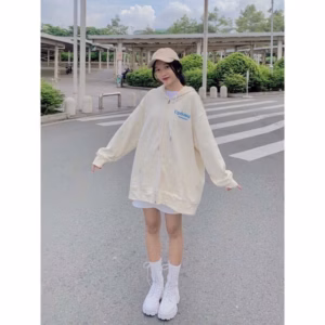 Áo Hoodie Nỉ Nam Nữ Thêu Nổi Chữ Updown Siêu Xinh Chất Vải Dày Mịn Kèm Khóa Zíp Xịn Hàng Hot Trend-Htm Fashion