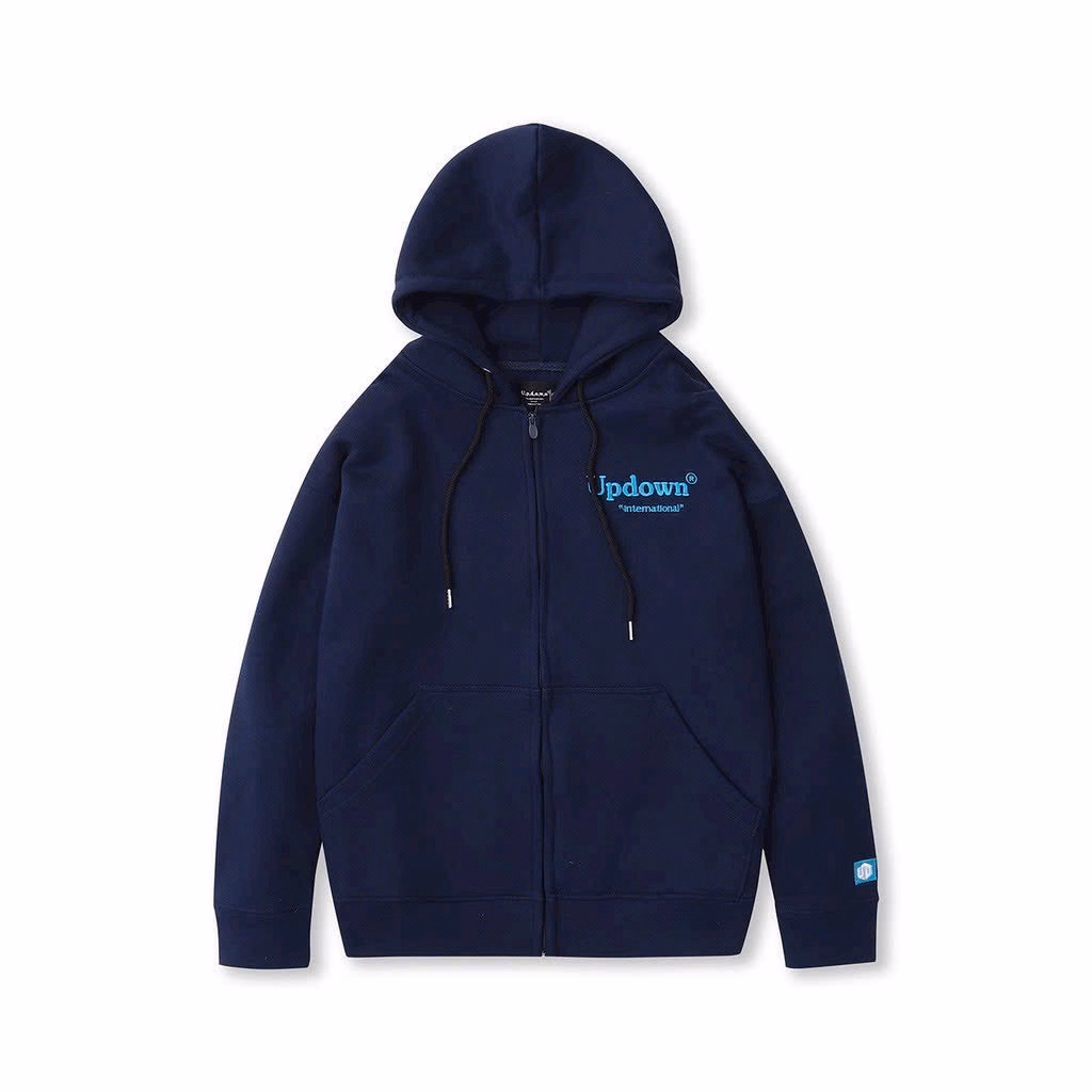 Áo Hoodie Nỉ Nam Nữ Thêu Nổi Chữ Updown Siêu Xinh Chất Vải Dày Mịn Kèm Khóa Zíp Xịn Hàng Hot Trend-Htm Fashion - Ảnh 4