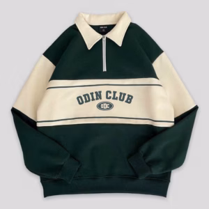 Áo Hoodie Cổ Trụ Unisex Nam Nữ Vải Nỉ Dày Dặn Phối Dây Kéo Ngực Odi Tp99 - Golden Dream