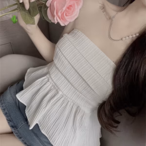 Áo Nữ Ống Xèo Xếp Ly Vải Xốp - Ausa House