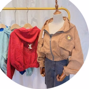 Áo Khoác Nỉ Nhung Nữ Chất Dáng Kiểu Form Lửng Phối 2 Túi Hộp Trước Áo Xinh Chất Vải Dày Mịn Hàng Hot Trend-Htm Fashion