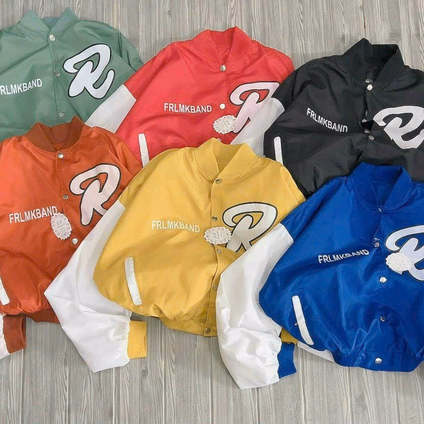 Áo Khoác Dù Lửng Nữ In Nổi Chữ R Phối Cúc Bấm Form Rộng Đẹp Siêu Xinh Hàng Hot Trend-Htm Fashion - Ảnh 7