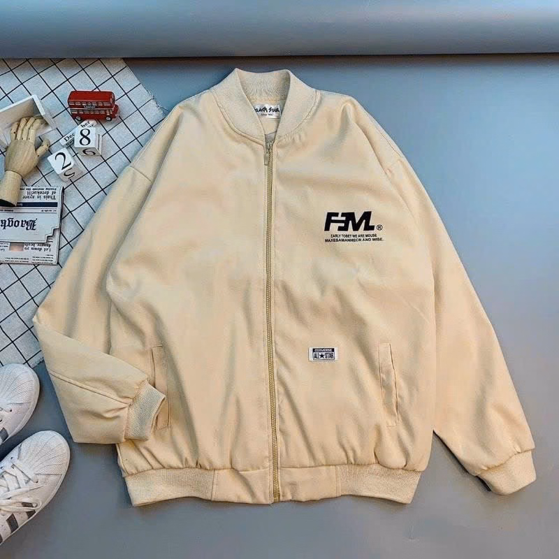 Áo Khoác Dù Nỉ Nam Nữ Có Thêu Nổi Chữ Fml Chất Vải Dày Mịn Form Rộng Có Viền Bo Chun Kèm Khóa Kéo Xịn Hàng Hot Trend-Htm Fashion - Ảnh 11