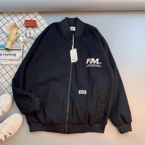 Áo Khoác Dù Nỉ Nam Nữ Có Thêu Nổi Chữ Fml Chất Vải Dày Mịn Form Rộng Có Viền Bo Chun Kèm Khóa Kéo Xịn Hàng Hot Trend-Htm Fashion - Ảnh 12