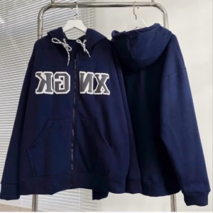 Áo Khoác Hoodie Nỉ Nam Nữ Có Thêu Nổi Chữ Xn Gk Form Rộng Kèm Nón Trùm Đầy Dây Rút Siêu Xinh Chất Vải Dày Mịn Hàng Hot Trend-Htm Fashion