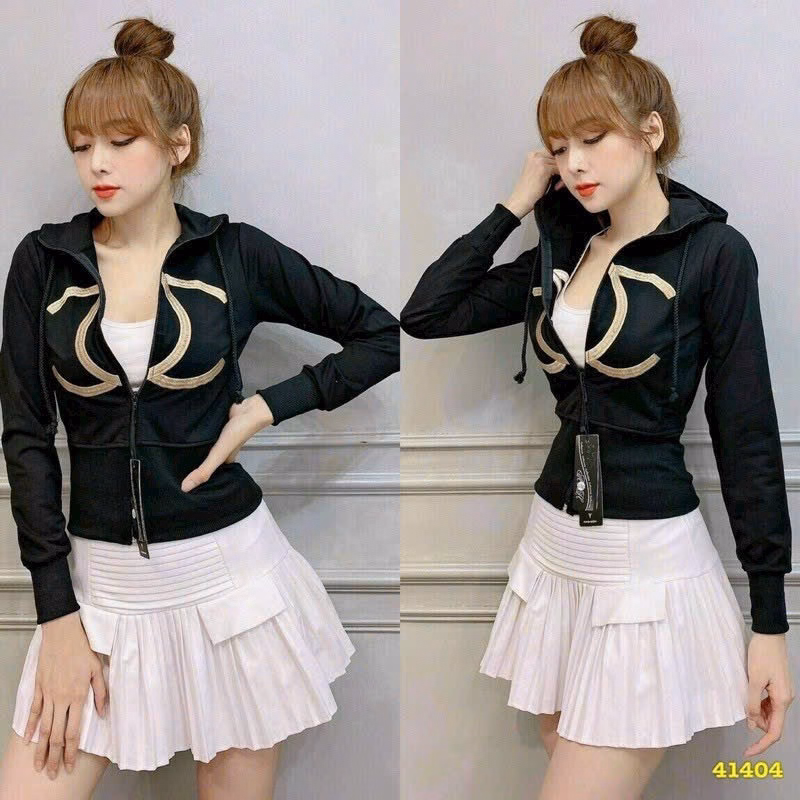 Áo Khoác Dù Lửng Nữ Áo Có Viền Bo Chun Kèm Nón Trùm Đầu Xinh Tay Đẹp Hàng Hot Trend-Htm Fashion - Ảnh 2
