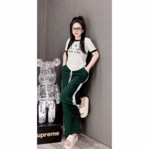 Set Đồ Thun Nữ Tn Quần Dài Dây Rút - Ausa House