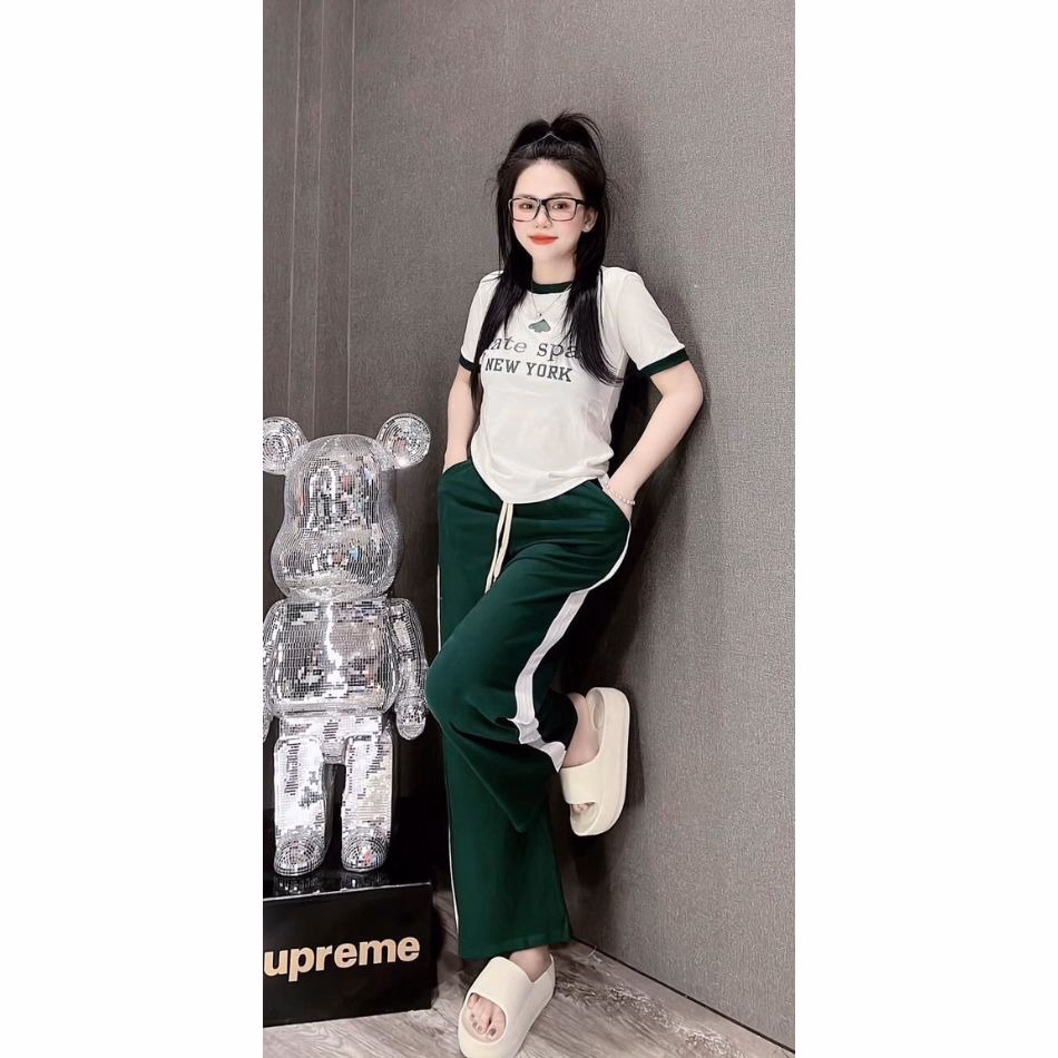 Set Đồ Thun Nữ Tn Quần Dài Dây Rút - Ausa House