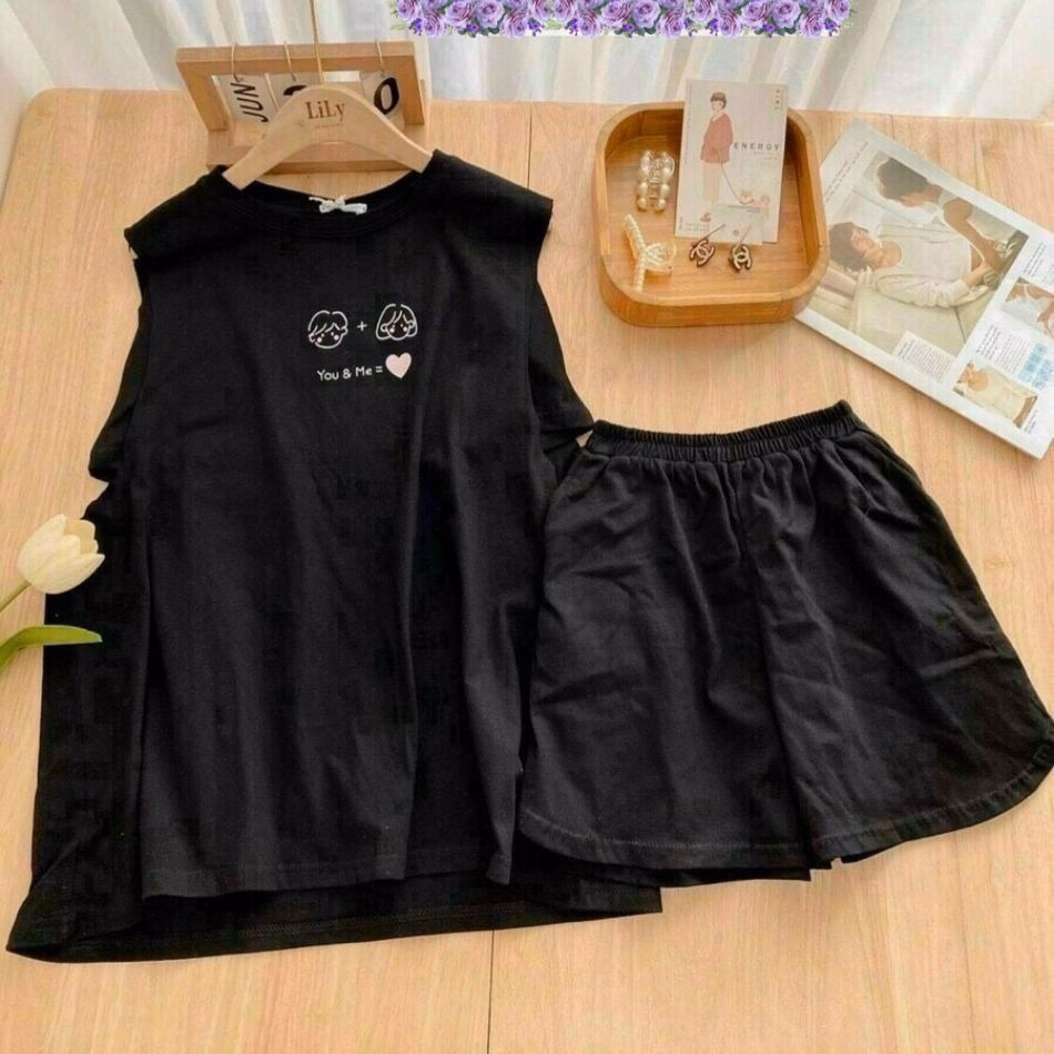 Set Đồ Nữ Thun In 3 Món You & Me - Ausa House - Ảnh 4