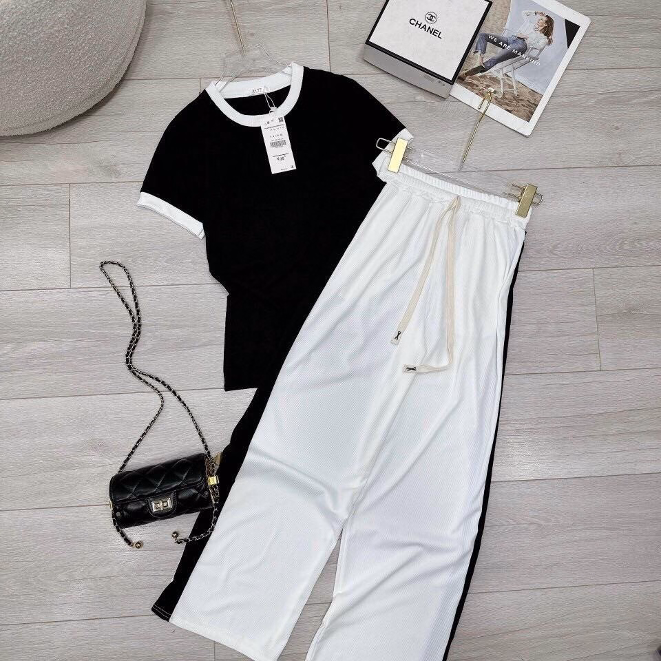 Set Bộ Đồ Thữ Thun Gân Phối Viền Sa786 - Sam Store - Ảnh 5