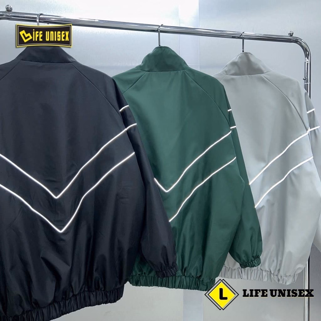 Áo Khoác Dù Bomber Sọc Phản Quang Nam Nữ Form Rộng 2 Lớp Sa969 - Sam Store - Ảnh 7