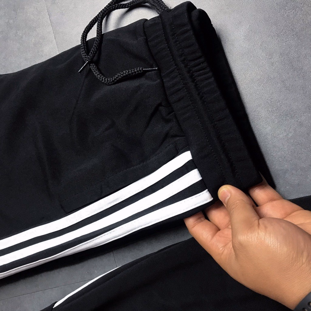 Quần Nam Ống Suông Phối 3 Sọc Kẻ Viền Phong Cách Thể Thao, Nam Tính - Chipxinhxk - Ảnh 7