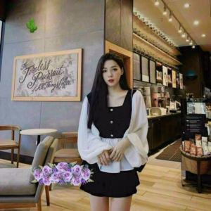 Áo Nữ Tiểu Thư Babydoll Tay Phồng Trắng - Ausa House