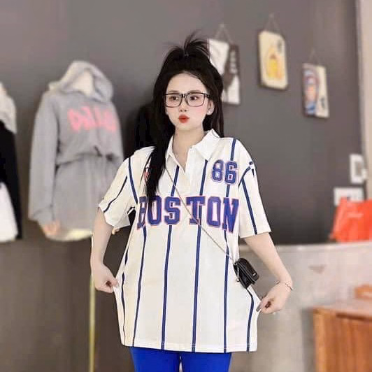 Set Bộ Đồ Nữ Thun Tăm Lạnh Cổ Trụ In 3D Boston Bt804 - Nana House