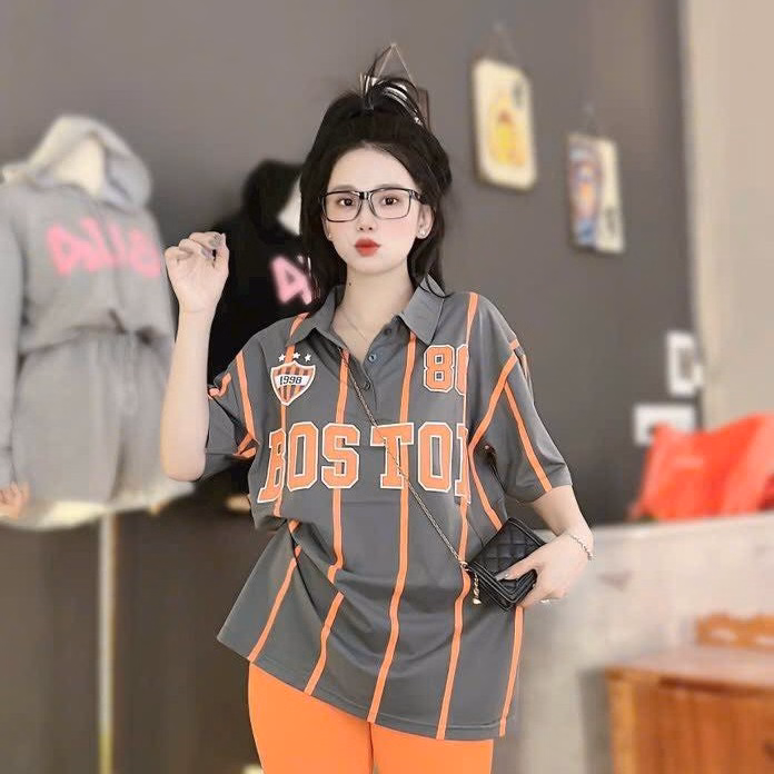 Set Bộ Đồ Nữ Thun Tăm Lạnh Cổ Trụ In 3D Boston Bt804 - Nana House - Ảnh 2