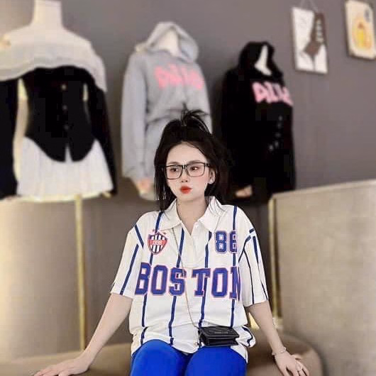 Set Bộ Đồ Nữ Thun Tăm Lạnh Cổ Trụ In 3D Boston Bt804 - Nana House - Ảnh 4