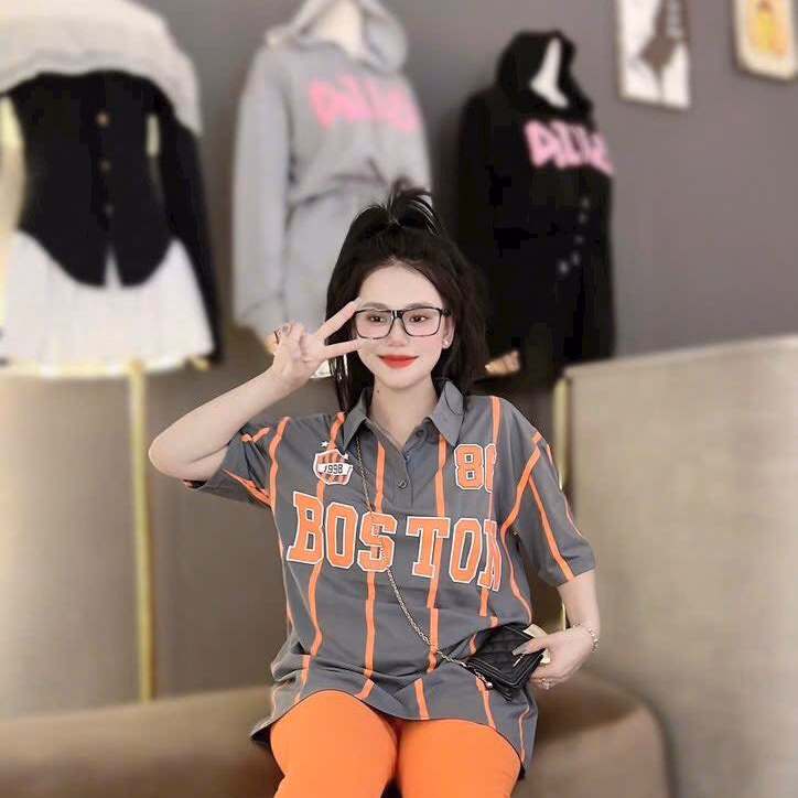 Set Bộ Đồ Nữ Thun Tăm Lạnh Cổ Trụ In 3D Boston Bt804 - Nana House - Ảnh 5