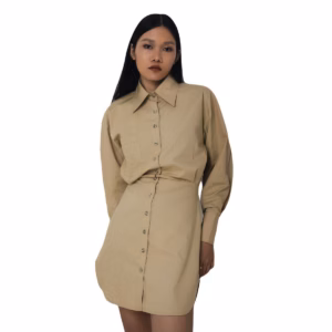 Đầm Sơ Mi Tay Dài Shirt Dress - Conin